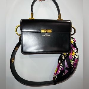 The Marc Jacobs Downtown leather Handbag with Scarf
